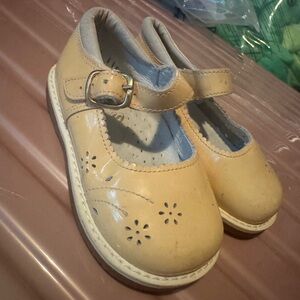 Kids Tan Mary Jane Shoes Size 5